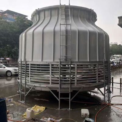 Torre di raffreddamento dell'acqua di flusso anti-corrosione in FRP per il design a forma rotonda 880 KG