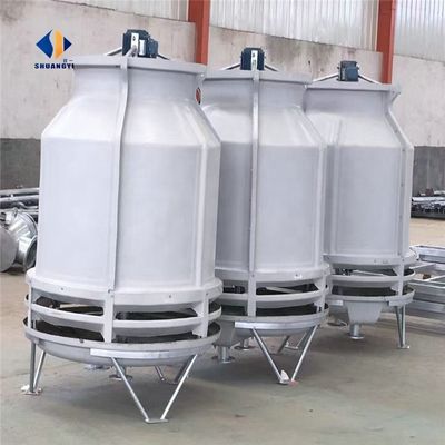 Turre di raffreddamento a flusso contatore industriale rotondo ugello di trattamento dell'acqua con materiale metallico