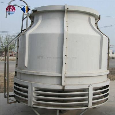 Torre di raffreddamento a flusso inverso di tipo chiuso Sistema di raffreddamento automatico a forma rotonda 0,75-30kw