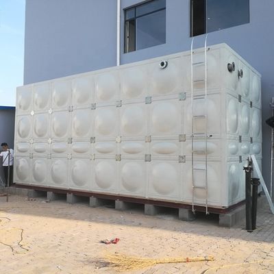 Serbatoio idrico GRP sezionale modulare stampato 1*1m con ISO orizzontale assemblare 5000L/ora
