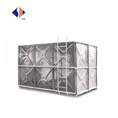 2023 HDG Hot Dip Galvanized Assembled Steel Potable Storage Tank Rectangle Tank Acqua