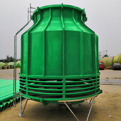 4342 D * 3835 H mm 10 tonnellate FRP torre di raffreddamento a flusso contatore rotondo per prestazioni di raffreddamento