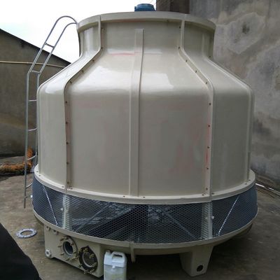 4342 D * 3835 H mm 10 tonnellate FRP torre di raffreddamento a flusso contatore rotondo per prestazioni di raffreddamento