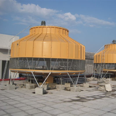 Torre di raffreddamento dell'acqua di flusso anti-corrosione in FRP per il design a forma rotonda 880 KG