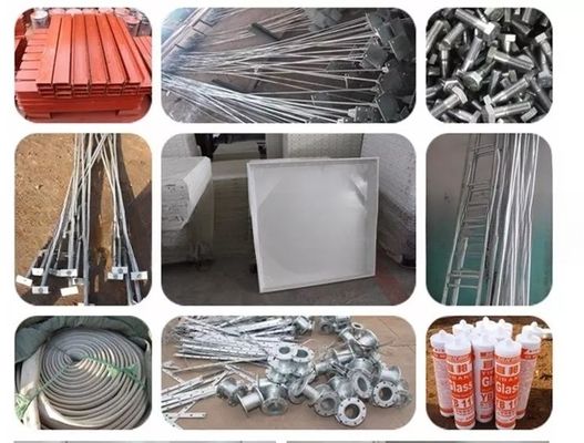 Serbatoio di acqua FRP GRP 1 metro cubo Altezza minima 0,5 m Dopo servizio Video supporto tecnico