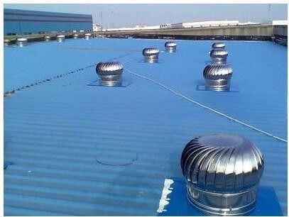 Ventilatore di scarico montato sul tetto non alimentato con funzione di ventilazione e materiali durevoli