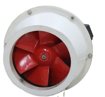 Materiale di installazione verticale Ventilatore a prova di esplosione a motore a flusso inclinato per automazione dei condotti