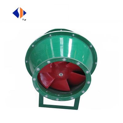Materiale di installazione verticale Ventilatore a prova di esplosione a motore a flusso inclinato per automazione dei condotti