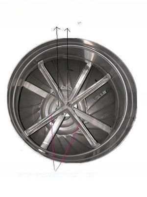 Blade in acciaio inossidabile senza potenza corrente elettrica tipo ventilatore a turbina per tetto senza potenza