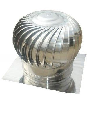 Ventilatore di turbina a copertura a vento in acciaio inossidabile azionato dall'aria per una ventilazione ottimale