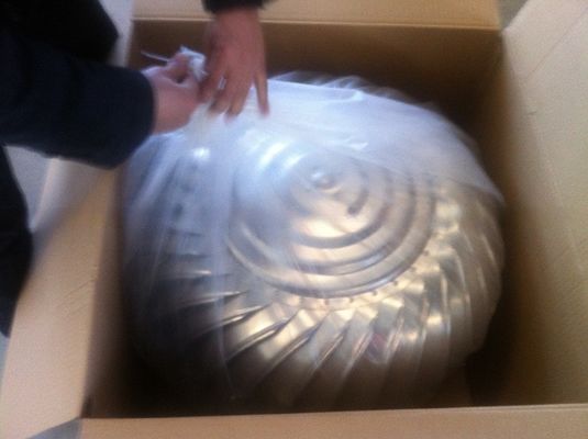 Ventilatore di turbina a copertura a vento in acciaio inossidabile azionato dall'aria per una ventilazione ottimale